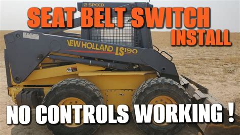 cat skid steer seat switch bypass|skid steer seat belt problems.